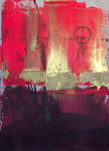 Peinture intitulée "Golden Sails" par Olga Melezhik, Œuvre d'art originale, Acrylique Monté sur Châssis en bois