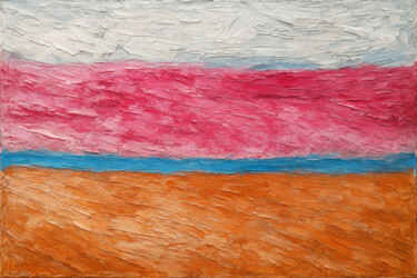 Digital Arts titled "Abstrait 2025 N°1" by Pacôme Coquet, Original Artwork, Pastel Mounted on Aluminium