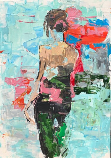 Memory of Departure 绘画 标题为“Memory of Departure” 由Fatima Erkenova, 原创艺术品, 丙烯