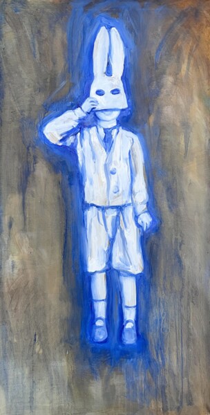 绘画 标题为“Who’s the Bunny” 由Zakhar Shevchuk, 原创艺术品, 丙烯