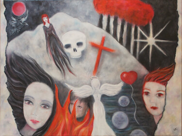 绘画 标题为“Sans titre” 由Nancy Cardinal, 原创艺术品, 油