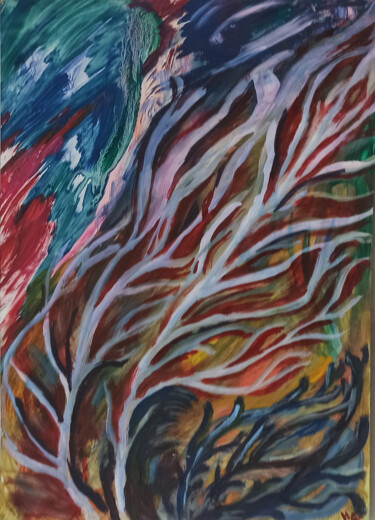 Pittura intitolato "Soul" da Natalia Sergeeva, Opera d'arte originale, Gouache