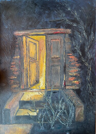 绘画 标题为“A Light in the Unkn…” 由Anastassiya Kotlova, 原创艺术品, 油