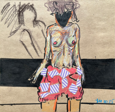 1rj4 / Back to the Future - {$M} Tekening getiteld "1rj4 / Back to the…" door Leni Smoragdova, Origineel Kunstwerk, Potlood