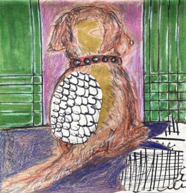 图画 标题为“go54 / Back to the…” 由Leni Smoragdova, 原创艺术品, 铅笔