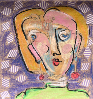 Drawing titled "a5p5 / Back to the…" by Leni Smoragdova, Original Artwork, Pastel