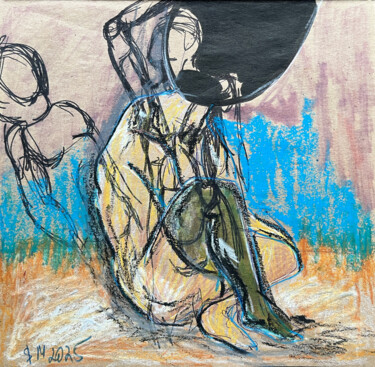 图画 标题为“1l54 / Back to the…” 由Leni Smoragdova, 原创艺术品, 标记
