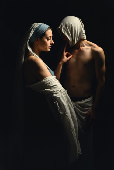 Arte digitale intitolato "Blind Love" da Kubicol, Opera d'arte originale, Stampa digitale