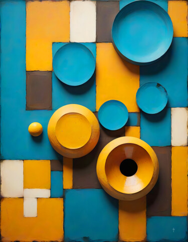 Digital Arts titled "Yabura Series - Ola…" by Daniel Arrhakis, Original Artwork, Digital Collage