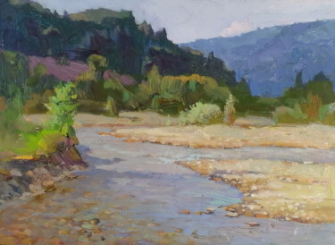 Serenity in Nature 绘画 标题为“Serenity in Nature” 由Sultan Aubekerov, 原创艺术品, 油
