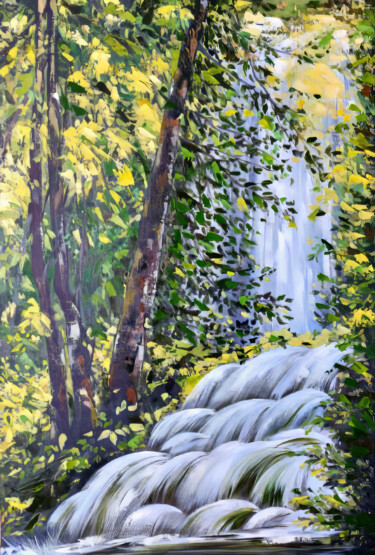 Painting titled "Elysium" by Sultan Aubekerov, Original Artwork, Acrylic
