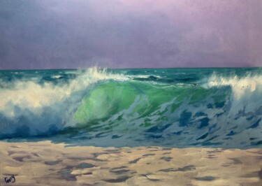 "Wave 04" başlıklı Tablo Garry Arzumanyan tarafından, Orijinal sanat, Petrol Ahşap Sedye çerçevesi üzerine monte edilmiş