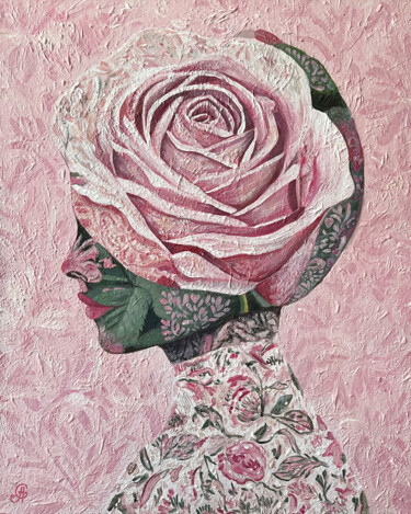 绘画 标题为“Blooming Identity” 由Ganna Alyousif, 原创艺术品, 丙烯 安装在木质担架架上