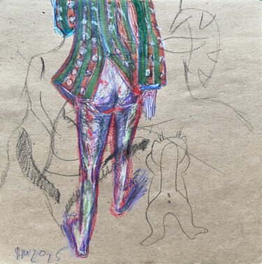 제목이 "1oh6 / Back to the…"인 그림 Leni Smoragdova로, 원작, 숯