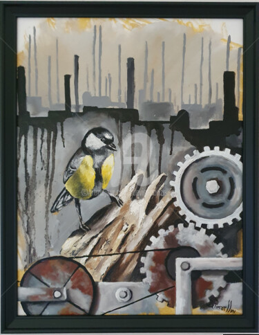 StillLife30x40-005 Painting titled "StillLife30x40-005" by Devis Ponzellini, Original Artwork, Oil Mounted on Wood Panel