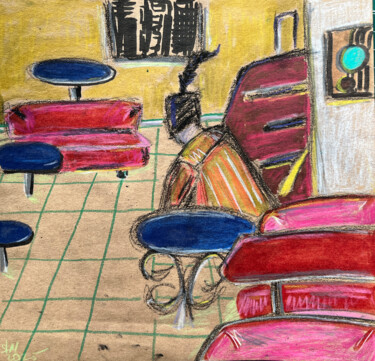 Drawing titled "!u5p / Back to the…" by Leni Smoragdova, Original Artwork, Marker