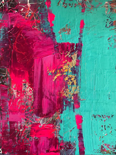 Painting titled "Insolent Venus" by Olga Melezhik, Original Artwork, Oil Mounted on Wood Stretcher frame