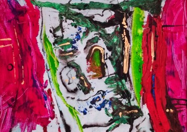 Schilderij getiteld "Abstract art on wal…" door Milto Sideris, Origineel Kunstwerk, Acryl