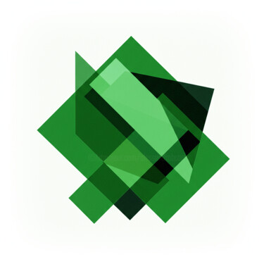 Equilibrium in Green Digital Arts titled "Equilibrium in Green" by Alessandro Butera, Original Artwork, 2D Digital Work