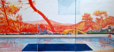 Peinture intitulée "Espaces" par Marie Désert, Œuvre d'art originale, Pigments Monté sur Châssis en bois