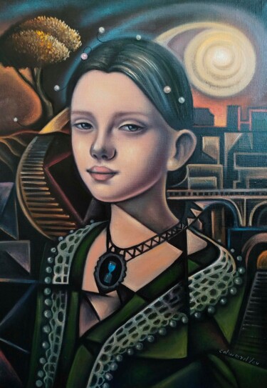 "spiritual balance" başlıklı Tablo Edward Yov tarafından, Orijinal sanat, Petrol