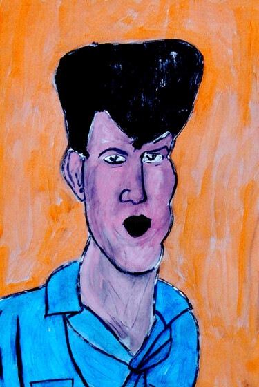 Malerei mit dem Titel "Caricature2" von José Espiguinha, Original-Kunstwerk, Gouache