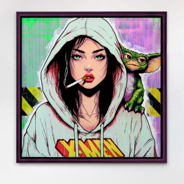 Painting titled "Billie" by Harow, Original Artwork, Acrylic