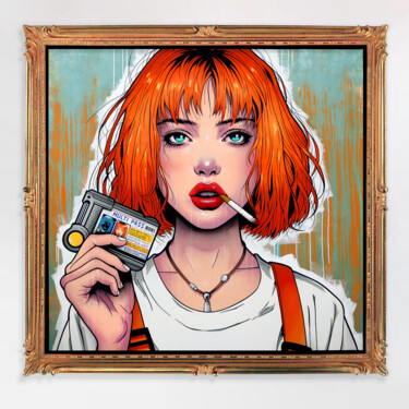 "Leeloo" başlıklı Tablo Harow tarafından, Orijinal sanat, Akrilik
