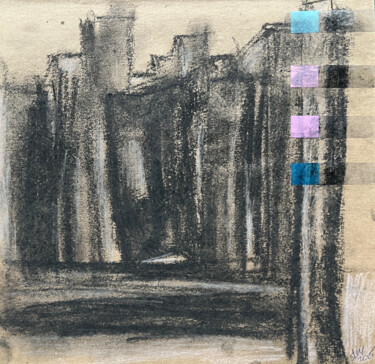 Dessin intitulée "1hi3 / Back to the…" par Leni Smoragdova, Œuvre d'art originale, Fusain