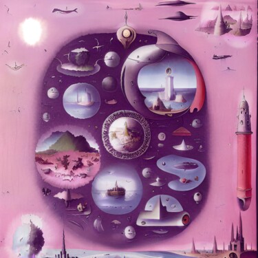 Цифровое искусство под названием "Strange Creatures" - Sofia Markina, Подлинное произведение искусства, Изображение, сгенери…