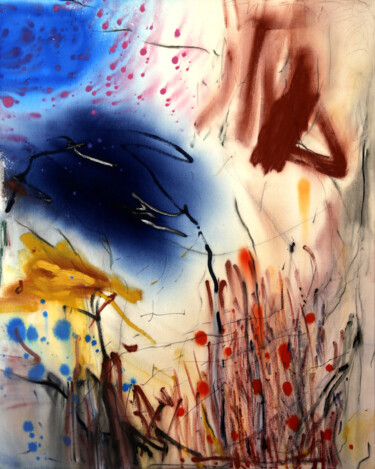 Painting titled "Seeker of Light – E…" by Evgenia Makarova, Original Artwork, Oil Mounted on Wood Stretcher frame