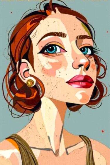 数字艺术 标题为“03-Abstract illustr…” 由Teresa Casas, 原创艺术品, AI生成的图像