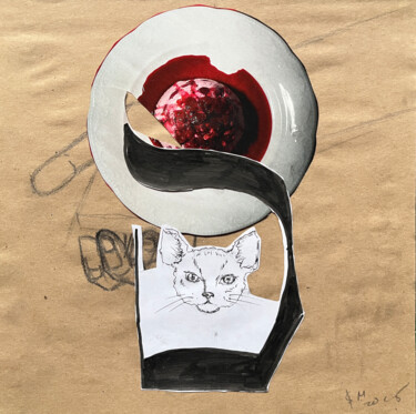 Collages titled "18y5 / Back to the…" by Leni Smoragdova, Original Artwork, Pencil