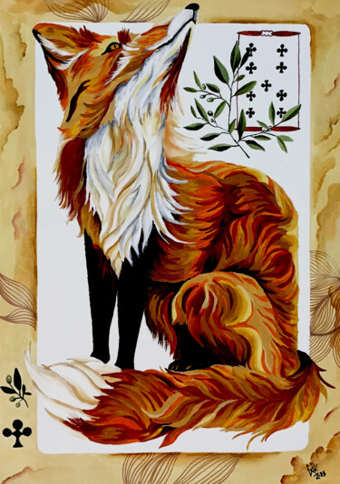The Fox – Serrano Guardian Peinture intitulée "The Fox – Serrano G…" par Eric Marts, Œuvre d'art originale, Acrylique