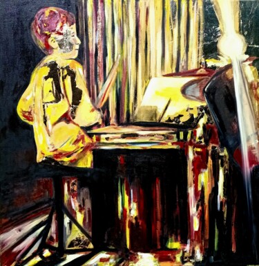 Peinture intitulée "Mathias" par Estelle Renard, Œuvre d'art originale, Acrylique Monté sur Châssis en bois