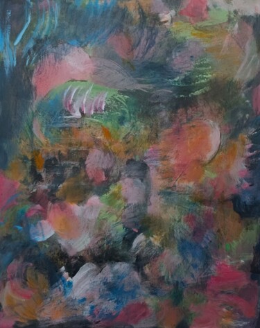 Pittura intitolato "La pastèque" da Alyssa Pasquier, Opera d'arte originale, Acrilico Montato su Telaio per barella in legno