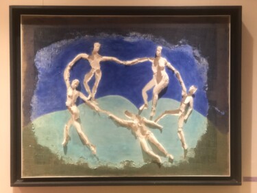 "La Danse" başlıklı Heykel Guillaume Werle tarafından, Orijinal sanat, Alçı Ahşap Sedye çerçevesi üzerine monte edilmiş