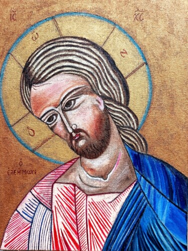 Peinture intitulée "Mon Dieu, pourquoi…" par Laure Barlet, Œuvre d'art originale, Huile Monté sur Châssis en bois