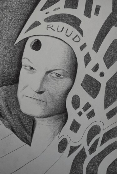 Desenho intitulada "Braian" por Milto Sideris, Obras de arte originais, Canetac de aerossol