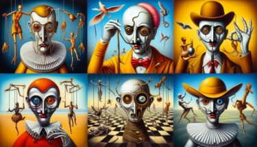 Digital Arts titled "PUPPETZ 004" by Karavix, Original Artwork, AI generated image