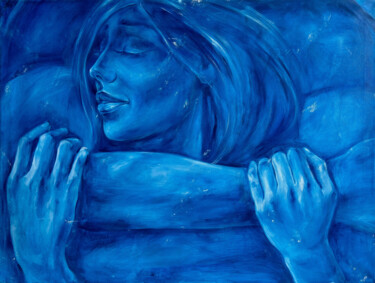 "She’s in male hands" başlıklı Tablo Анастасия Юрзинова tarafından, Orijinal sanat, Petrol Ahşap Sedye çerçevesi üzerine mon…