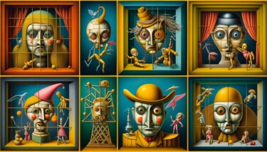 Digital Arts titled "PUPPETZ 008" by Karavix, Original Artwork, AI generated image