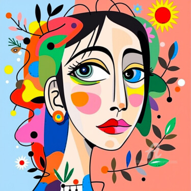 "25-Abstract illustr…" başlıklı Dijital Sanat Teresa Casas tarafından, Orijinal sanat, AI tarafından oluşturulan görüntü