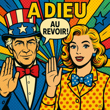 Pittura intitolato "Goodbye America" da Ds 26, Opera d'arte originale, Acrilico