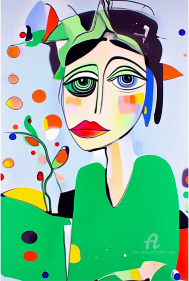 "28Abstract illustra…" başlıklı Dijital Sanat Teresa Casas tarafından, Orijinal sanat, AI tarafından oluşturulan görüntü