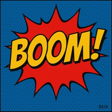 Pittura intitolato "Boom! Again" da Ds 26, Opera d'arte originale, Acrilico