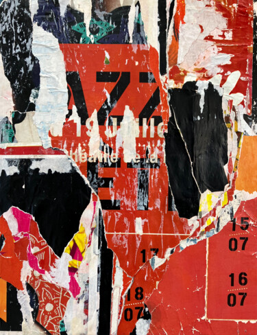Коллажи под названием "SETE 39" - Christian Gastaldi, Подлинное произведение искусства, Коллажи Установлен на Деревянная рам…