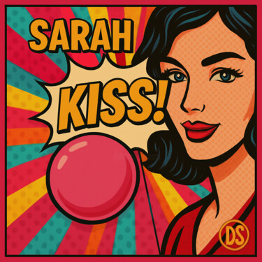 Sarah Kiss Signature "Sarah Kiss Signature" başlıklı Tablo Ds 26 tarafından, Orijinal sanat, Akrilik