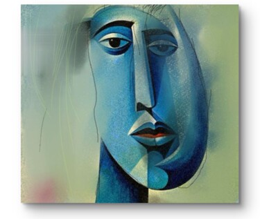 Digital Arts titled "Fragments of Self" by Himanshi Vinimini, Original Artwork, Digital Painting