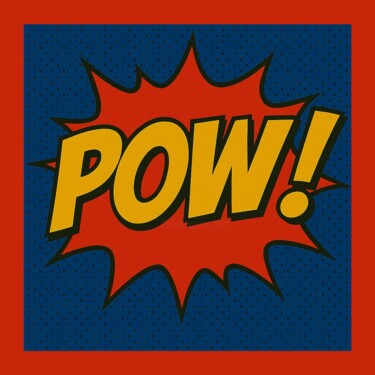 Schilderij getiteld "Poww!" door Ds 26, Origineel Kunstwerk, Digitaal Schilderwerk